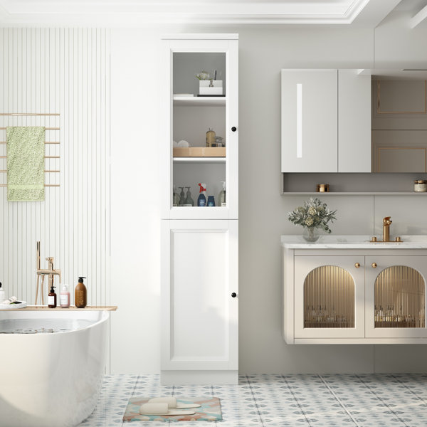 Rebrilliant Mirie Freestanding Bathroom Storage Furniture Set | Wayfair